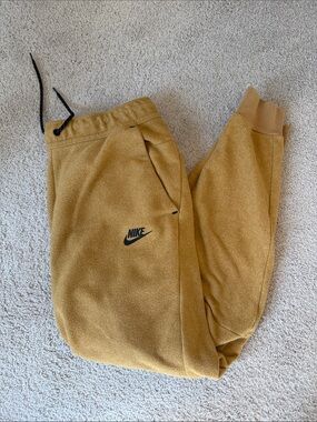 Nike Mens Khaki/Tan Fleece Joggers